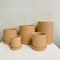 루아데코 심플 원형 토분 도자기 화분 받침세트, 선택(3)
