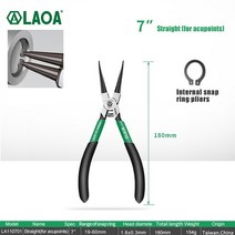 스냅링 플라이어LAOA-내부 외부 펜치 고정 클립 7 인치 다기능 스냅 링 수공구용, 01 LA110701_01 7 Inches
