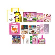 (웨일썸) 초등학교 신학기 문구세트 신학기 입학선물 졸업선물 18종 실속 문구세트 졸업선물 답례품, 고학년, 공주님