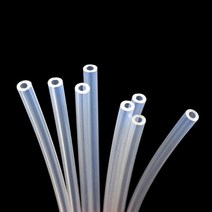 3D 프린터부품 프린터 부품 1M 2M PTFE 튜브 Teflonto 파이프 보우덴 압출기 175mm ID2mm OD4mm 커터 포함 Ender3 용 파란색 흰색 투명, 2M+clear