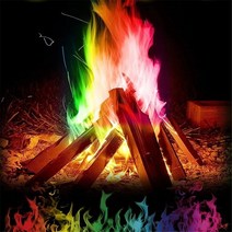 마법의 불 화려한 불길 가루 모닥불 향 주머니 불꽃 쏘아 올리기 마술 트릭 파티 신비한 불 캠핑 하이킹 생존 도구들, 30g