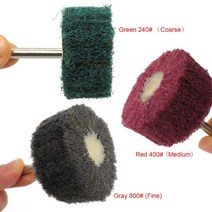 6mm 생크 플랩 샌딩 휠 25x50mm 나일론 섬유 연마 버프 240 400 800 1-10 개, 02 Red 400Grit_01 1pcs