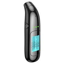 음주측정기 휴대용 자가 알코올 테스터 고감도 전자 감지기 usb 충전식 디지털 led 화면 비접촉, 검은색, 1개