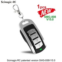 안전 차고 도어 원격 제어 433.92mhz 게이트 제어 롤링 코드 287-868mhz 원격 제어 복사기 복제 차고 명령 오프너, 1pcs scimagic-rc