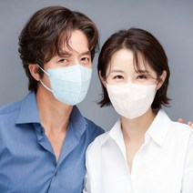 [케이바이오] 정준호 국산 유앤미 프리미엄 kf94 새부리형마스크 대형 100매 8컬러 숨쉬기편한 귀안아픈 데일리 일회용 연예인 새부리, 하늘색100매
