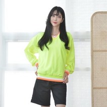 형광 바람막이 브이넥 티셔츠 4color/(1694182)