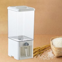 진공 쌀통 보관 추천 저장고 용기 밀폐 용기 잡곡 냉장고 추천 쌀 저장 가정용 시리얼 디스펜서 버킷 곡물 디스펜서, 하얀