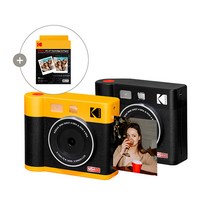 [신제품] 코닥 미니샷 4 ERA 폴라로이드 카메라+카트리지 68매 번들, 블랙, MS400