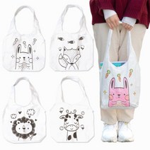 민화샵 방수 에코백, 사자