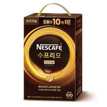 네스카페 수프리모 오리지널 커피믹스 90+10 총100T, 100개, 1개