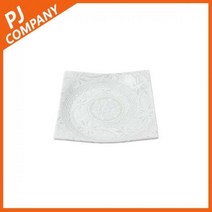 현대기물 유포 화이트 도자기 정사각접시 1P 일식기