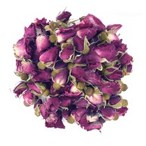 라라라 공단 장미 코사지 - 이중핀, 파랑-12cm