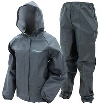 프로그토그스 FROGG TOGGS Youth Ultra-Lite2 방수 통기성 우비 미디엄 블랙 520802, Large, Black