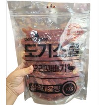 도기스쿨 대용량 애견간식 오리꽈배기 700g