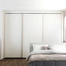 한샘(가구) [한샘] 바이엘 슬라이딩 붙박이장 화이트_행거형 (340~350cm), 선택완료