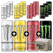 355ml x 12캔 혼합선택 몬스터 에너지 울트라 파라다이스 펀치 망고, 04){울트3+시트3+펀치3+그린3}