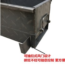 바베큐그릴 캠핑그릴 구식 가정용 두꺼운 바베큐 그릴 구운 양고기 케밥 스토브 숯불 야외 휴대용, [15] 풀 용접 150x18 오븐