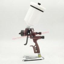 랩토라이너 자동차스프레이건 자동차외형복원 고성능 자동차 페인트 스프레이 건HLP6800BRP 1.3mm 노즐중력 공압 분무기페인트 에어브러시, 01 BROWN 1.3MM