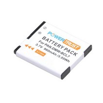 호환 배터리 PowerTrust DMW-BCL7 960mAh BCL7 BCL7E 충전기 Lumix DMC-F5 DMC-FH10 DMC-FS50 DMC-SZ3 100500158, 1Battery_2
