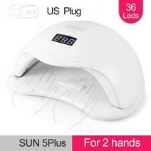 SUNUV SUN5 Plus 48W UV 라이트 네일 건조기 모든 젤 듀얼 핸즈 36led 매니큐어 램프 자동 센서 바닥, CHINA_SUN5 plus US Plug