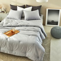 리빙하우스 알러지케어 엠보 차렵 이불 싱글 퀸 / 알러지 케어 진드기 차단 집먼지 방지