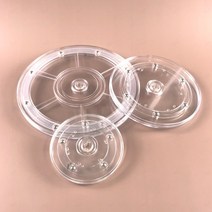 투명 회전판 디스플레이 베어링 장식 원형 플레이트 받침 전시 테이블 룰렛