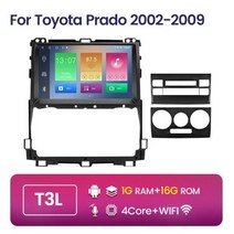 안드로이드 11 자동차 비디오 플레이어 네비게이션 GPS 오디오 도요타 랜드크루저 프라도 120 3 III 렉서스 GX470 GX 470 J120 2002 2009, T3L 16G