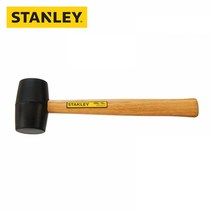 스탠리 16온스 고무망치 350mm/STHT57527-8-KR/모재 손상을 최소화 고무헤드/나무 손잡이