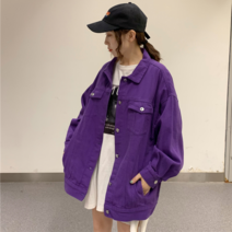 WAWAMOM(특허브랜드) 여자 청카바 루즈핏 캐주얼 숏 자켓 여성 칼라 청자켓 바람막이 간절기 아우터 BTU57
