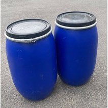 중고 120L 플라스틱 드럼통 / 공드럼통 / 인테리어소품 / 폐유 / 폐기물 / 물통 / 난타통 / 석유통 / 경유보관 / 농업용수 / 공업용수 /, 120리터, 1개