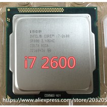 CPU 인텔 코어 i7-2600 i7 2600 프로세서 8m 캐시 3.40ghz cpu, 없음