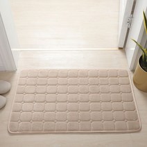 태닝머신 태닝기계 선텐기계 산호 양털 목욕 매트 욕실 러그 카펫 메모리 폼 흡수성 미끄럼 방지 세척 가능, 22 Light Tan_01 40x60cm