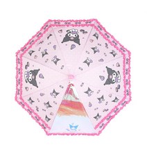 산리오 쿠로미 디저트 이중 프릴 유아동 우산 살길이 47cm