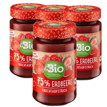 디엠바이오 dmBio Strawberry jam 독일 아가페시럽을 곁들인 딸기잼 250g, 4팩