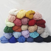 마크라메 우동끈 고급 마크라메실 26컬러 우동실 100야드, 모카그레이