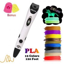 [해외] Dikale 3D 된 로고와, PLA Filament Red UK Plug 36m