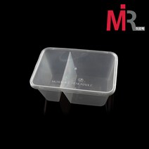 [ B_R ]& [B0344] / T-1000DS(2칸)사각투명용기