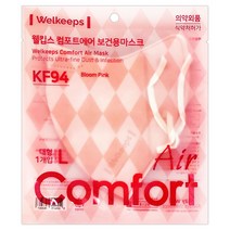 웰킵스 컴포트에어 보건용마스크 KF94 대형 블룸핑크