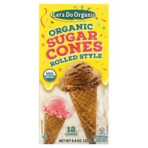 Edward Sons Let's Do Organic Organic Sugar Cones Rolled Style 12 Cones