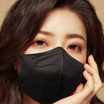 KF94 새부리형 컬러 더마테스트 인증 귀가편한 방역 비말차단 마스크(화이트)