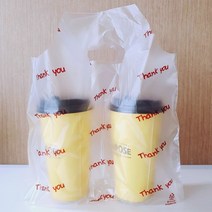 커피비닐캐리어 고급형 2구 / 400장 커피포장비닐, 본상품선택