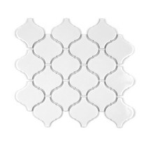 [현쓰몰] 74X78 호리병 랜턴 모자이크 타일 WHITE 백색 2종 유광 무광 (15장), G78-LT-WHITE(유광)