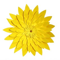 자이언트플라워 포토존 셀프돌상 페이퍼플라워 대형 입체 시뮬레이션 국화 종이 꽃 웨딩 꽃, 종이 국화 암황색 60 cm