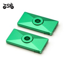 가와사키 닌자 400 체인 조절 장치 엔드 캡 후면 플랫 포크 커버 CNC 알루미늄 스윙 암, 02 육군 녹색