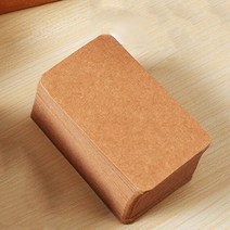 웨딩 방명록 게스트북 결혼식 100pcs 결혼식 방명록 빈티지 빈 카드 DIY 인사말 낙서 단어 파티 두꺼운 크, 01 브라운