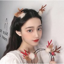 뿔뿔 루돌프 크리스마스 헤어밴드 성탄절 파티