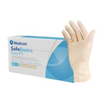 라텍스장갑 / 식품용 100매 파우더프리 위생장갑 글러브, M