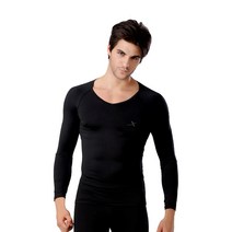 기어엑스 남성용 올뉴일반혹한기 8부소매브이넥 언더레이어 상의