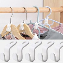 활용 옷걸이 연결 옷장 고리 6P 공간 878EA, 본품