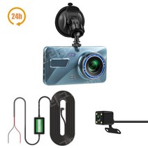 알리 블랙박스 자동차 DVR 카메라, 32G TF 카드, 24시간 듀얼 카메라